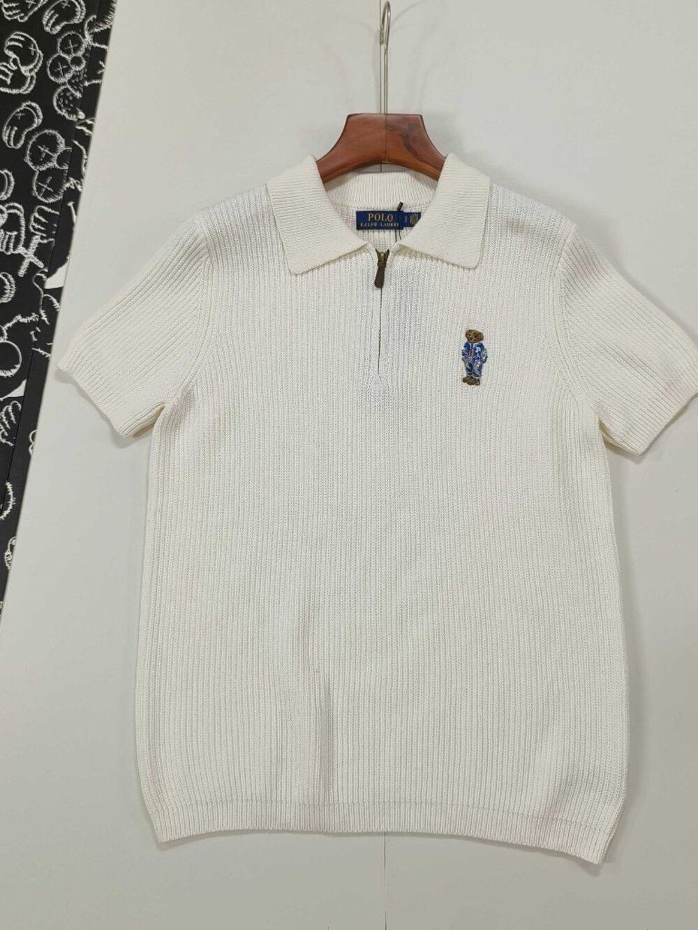 Polo Ralph Lauren Quarter Zip Polo Bear Knit Short Sleeve Polo